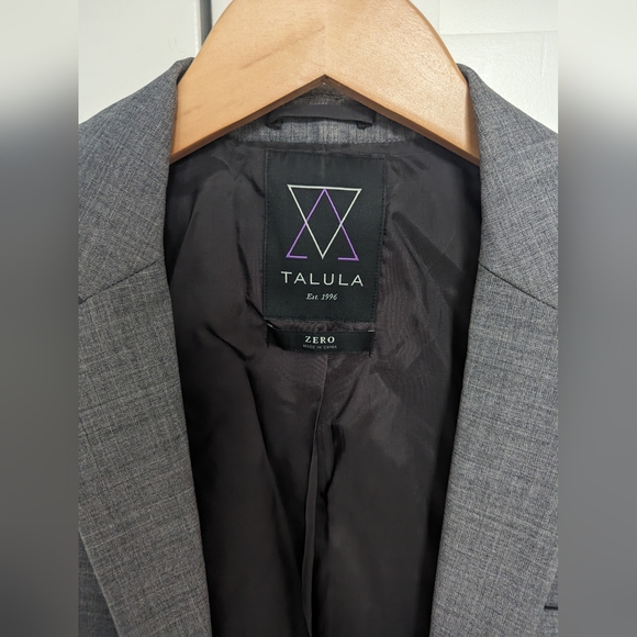 Talula grey blazer sz Zero - Picture 3 of 5